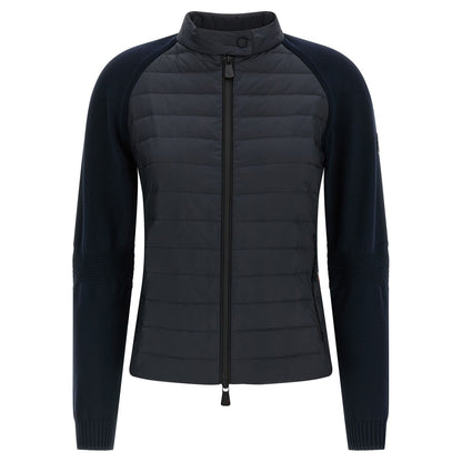 Moncler Grenoble Blue Polyamide Cardigan