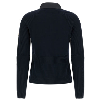 Moncler Grenoble Blue Polyamide Cardigan