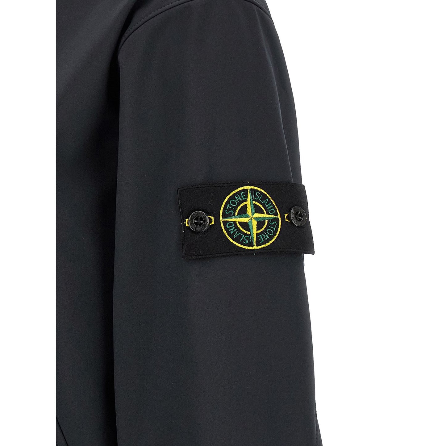 Stone Island Blue Polyester Shell Jacket