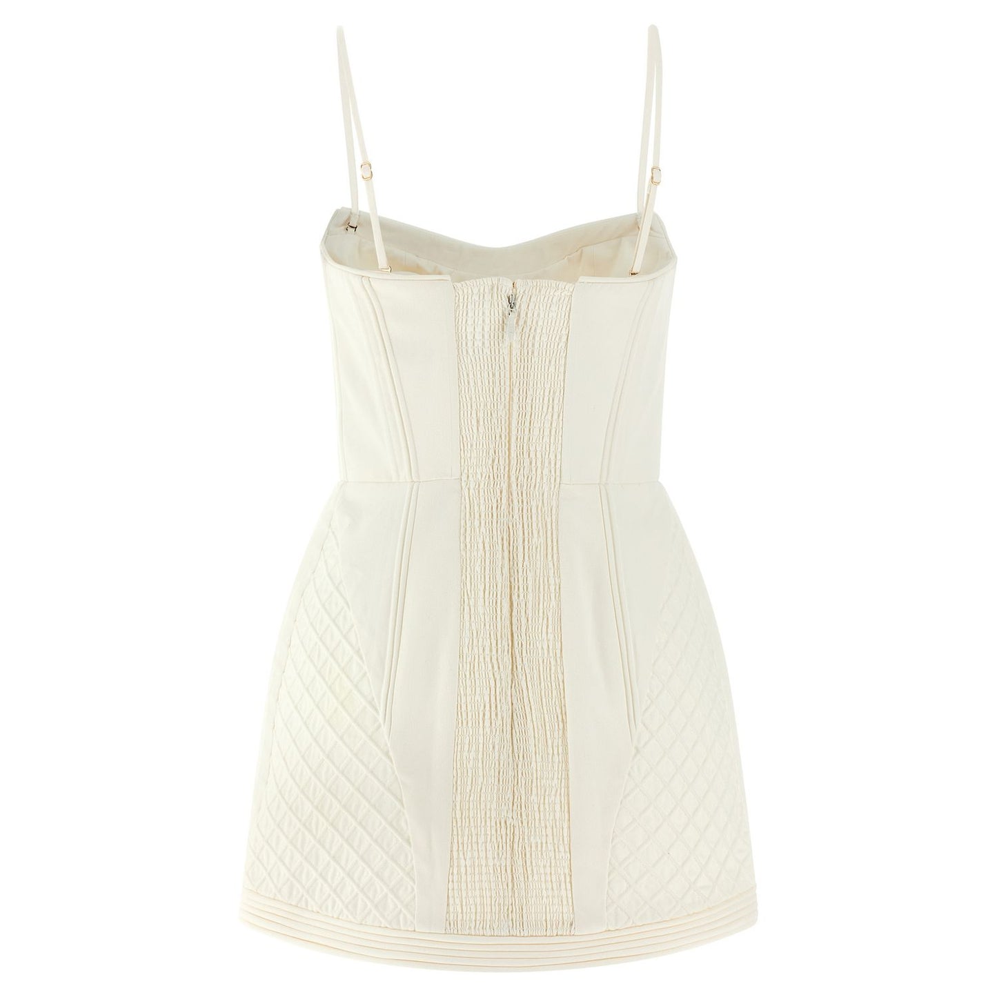 Zimmermann White Cotton Short Dress