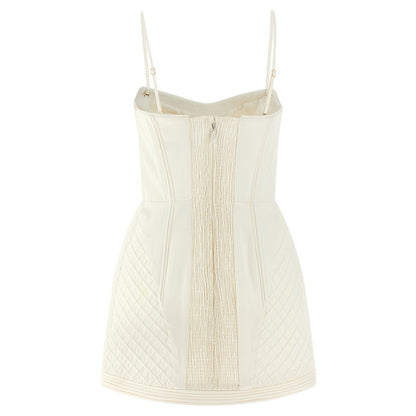 Zimmermann White Cotton Short Dress
