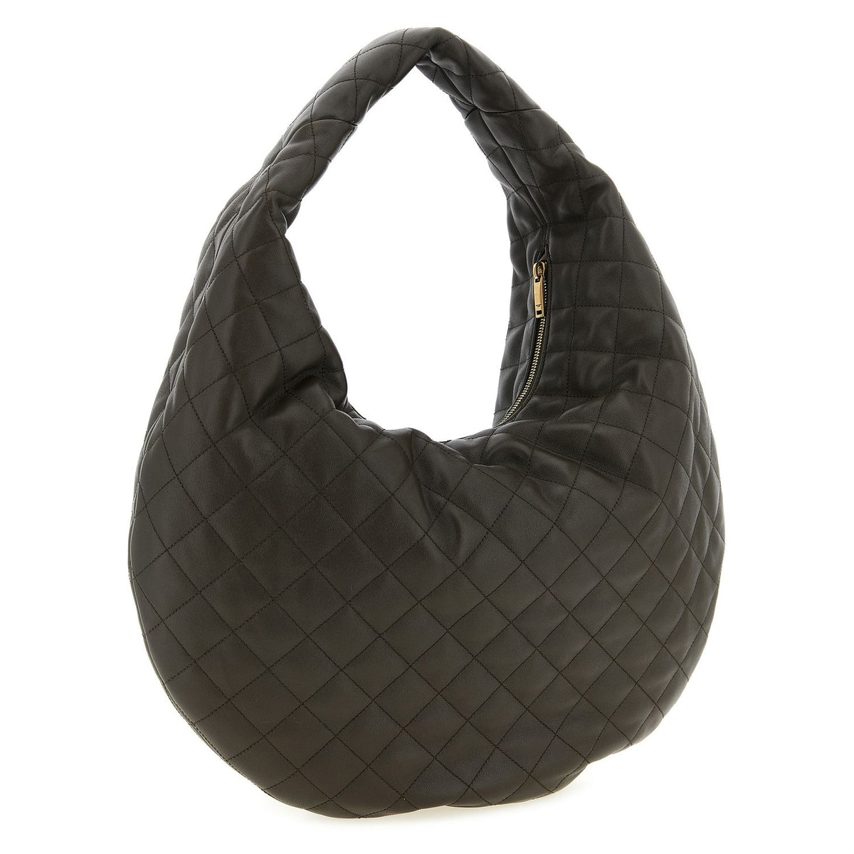 Saint Laurent Brown Lamb Leather Shoulder Bag