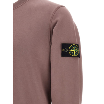 Stone Island Purple Cotton Sweatshirt