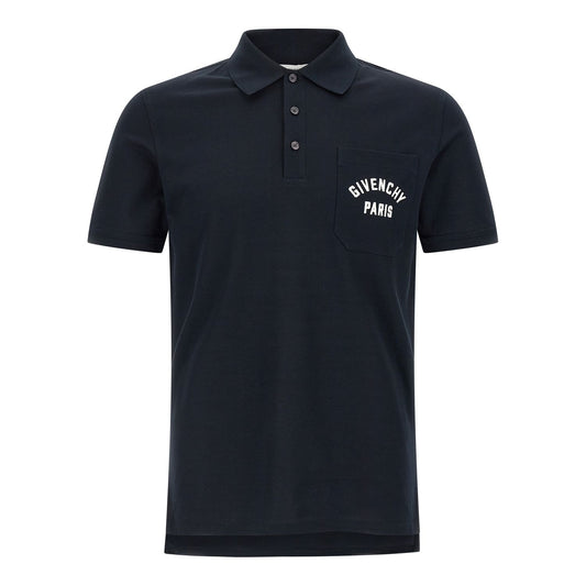 Givenchy Blue Cotton Polo Shirt