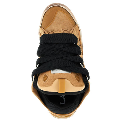 Lanvin Brown Cotton Chunky Sneakers