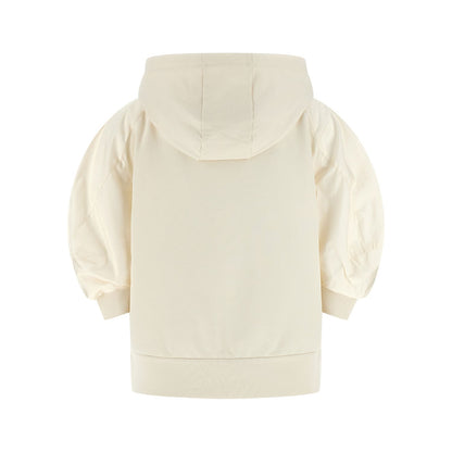 Moncler White Cotton Hoodie