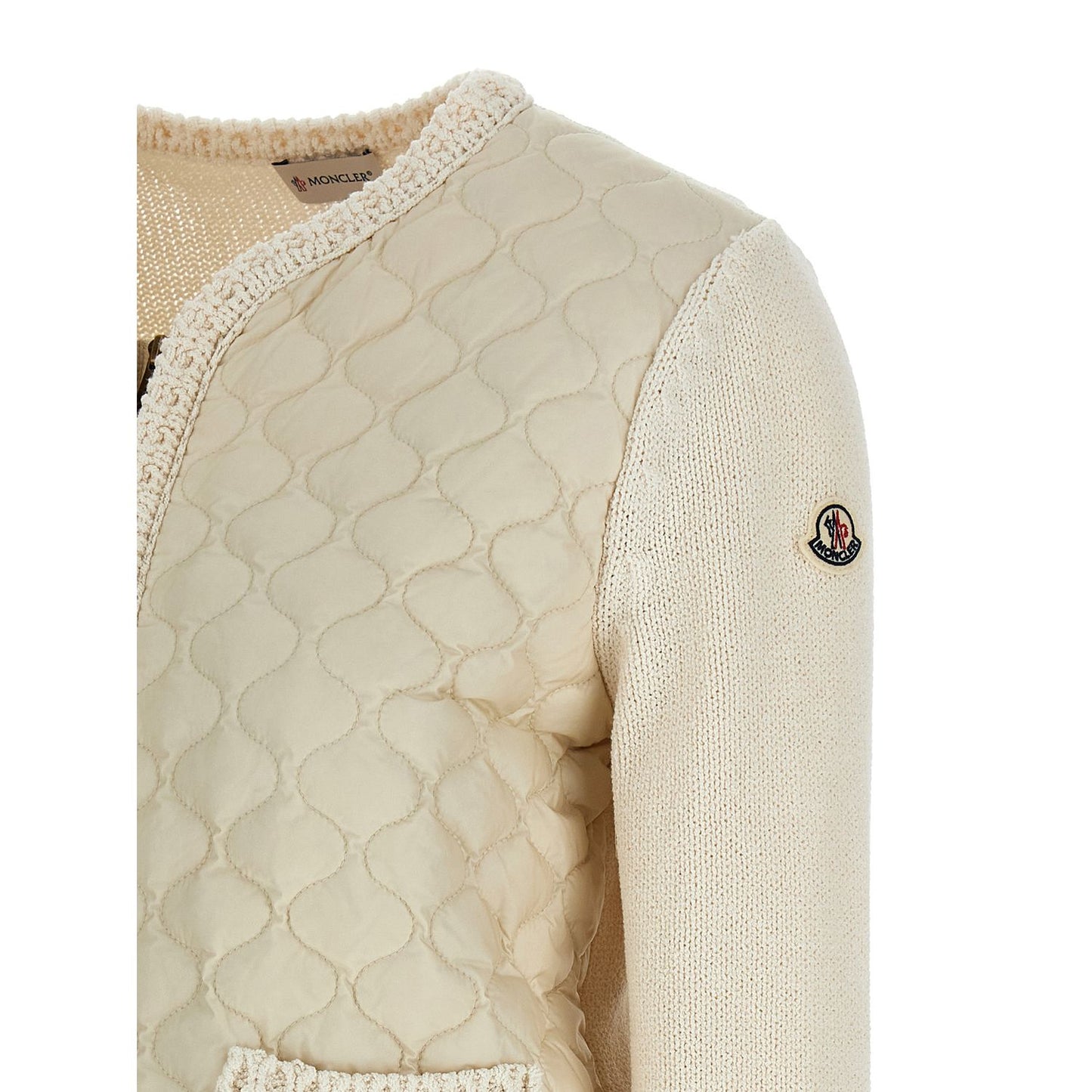 Moncler Beige Cotton Cardigan