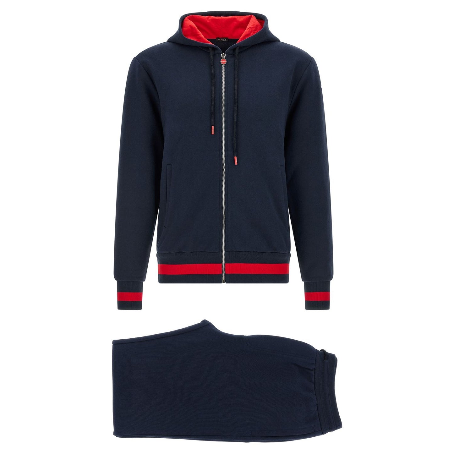 Kiton Blue Cotton Sweatsuit