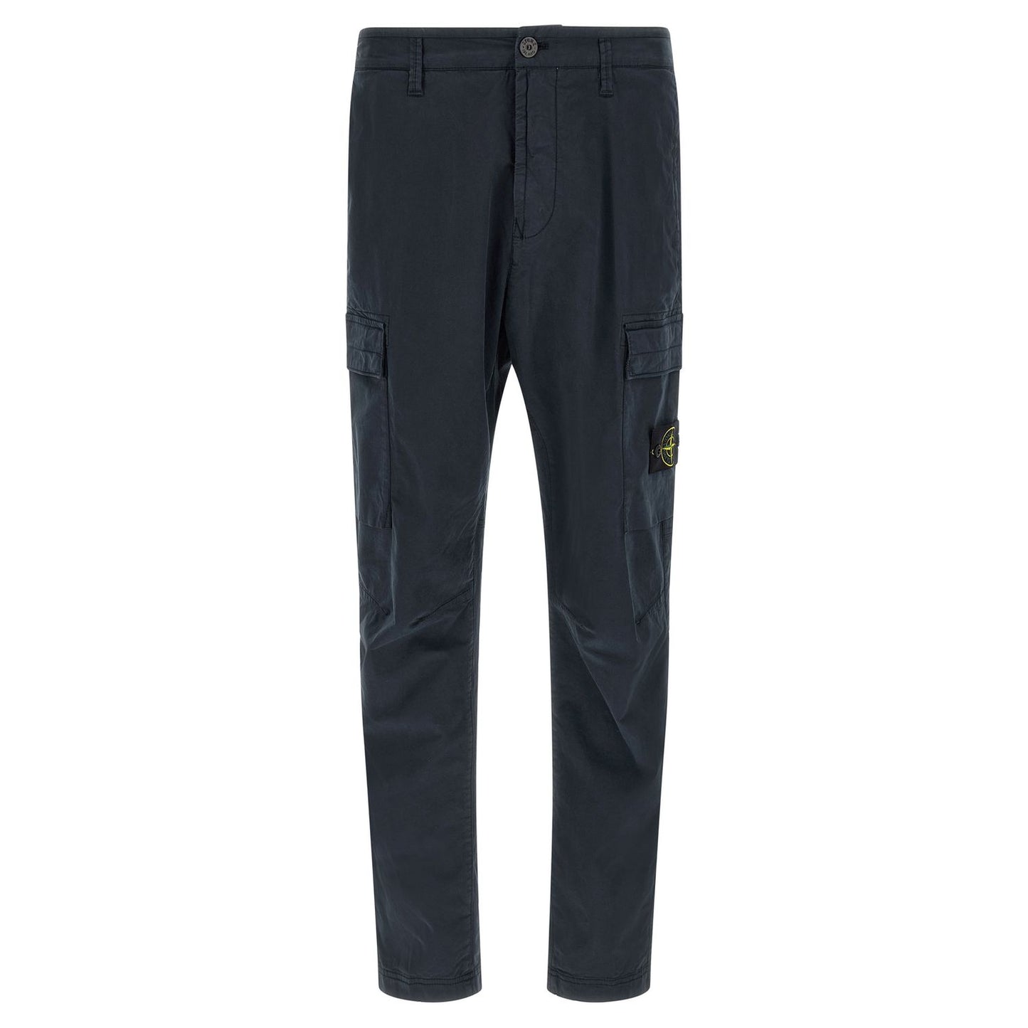 Stone Island Blue Cotton Cargo Pants