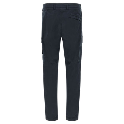 Stone Island Blue Cotton Cargo Pants