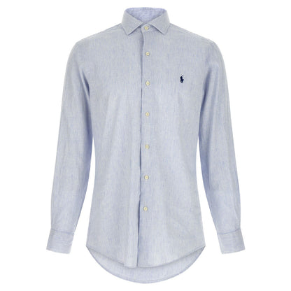 Polo Ralph Lauren Blue Linen Blouse