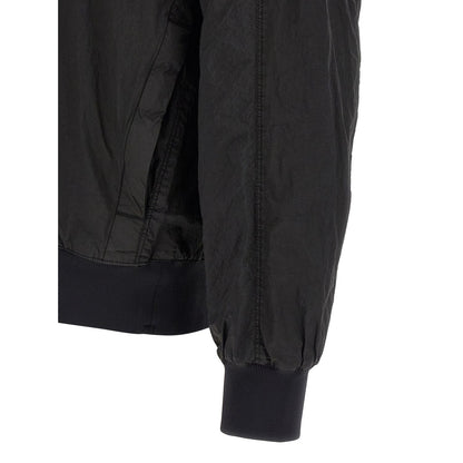 Stone Island Black Polyamide Bomber