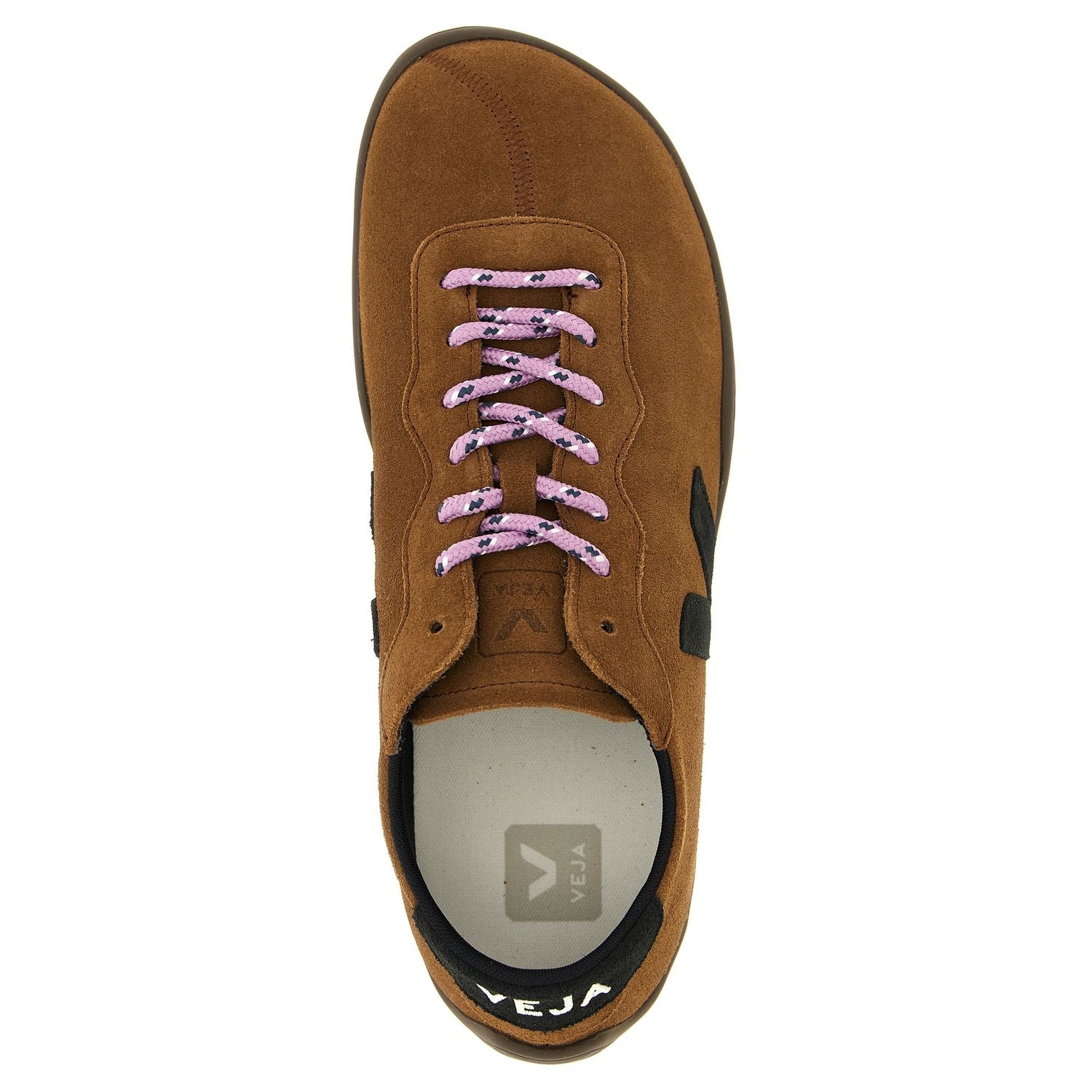 Veja Brown Calfskin Low Top Sneakers
