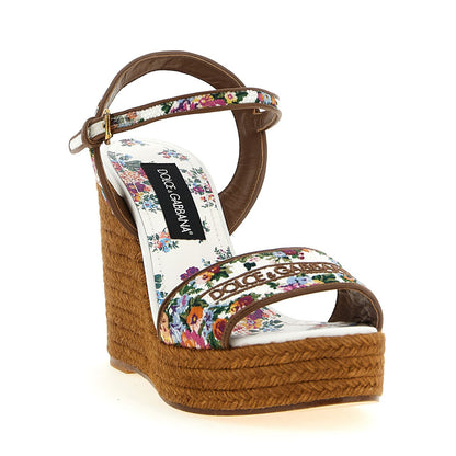 Dolce & Gabbana Multicolor Polyamide Wedge Sandals