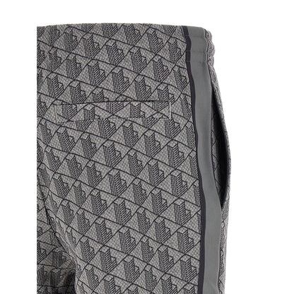 Lacoste Gray Polyester Joggers (Workout Pants)