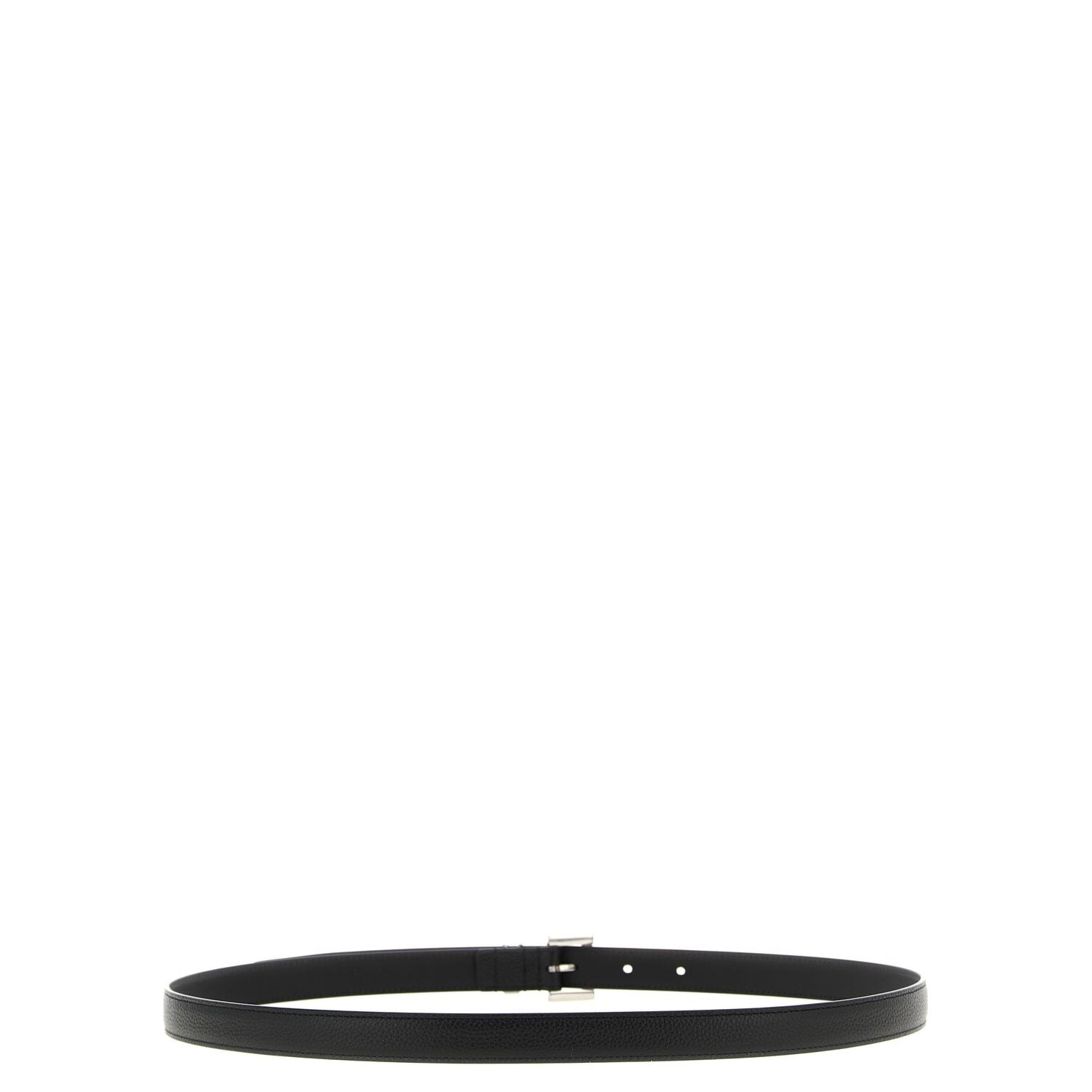 Saint Laurent Black Calfskin Regular Belt
