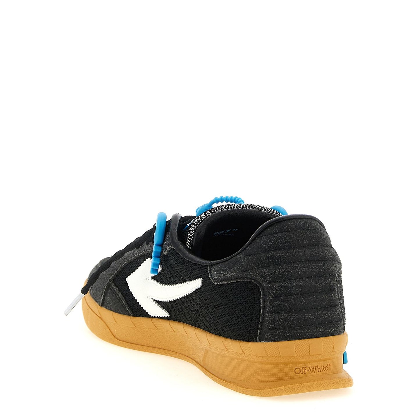 Off-White Black Polyester Athletic Sneakers
