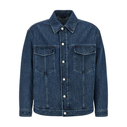 Fendi Blue Cotton Denim Jacket