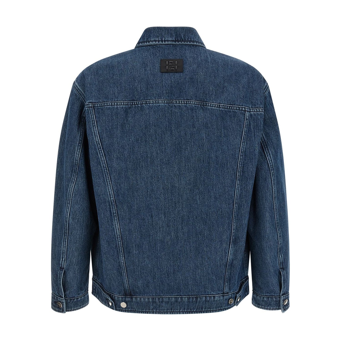 Fendi Blue Cotton Denim Jacket
