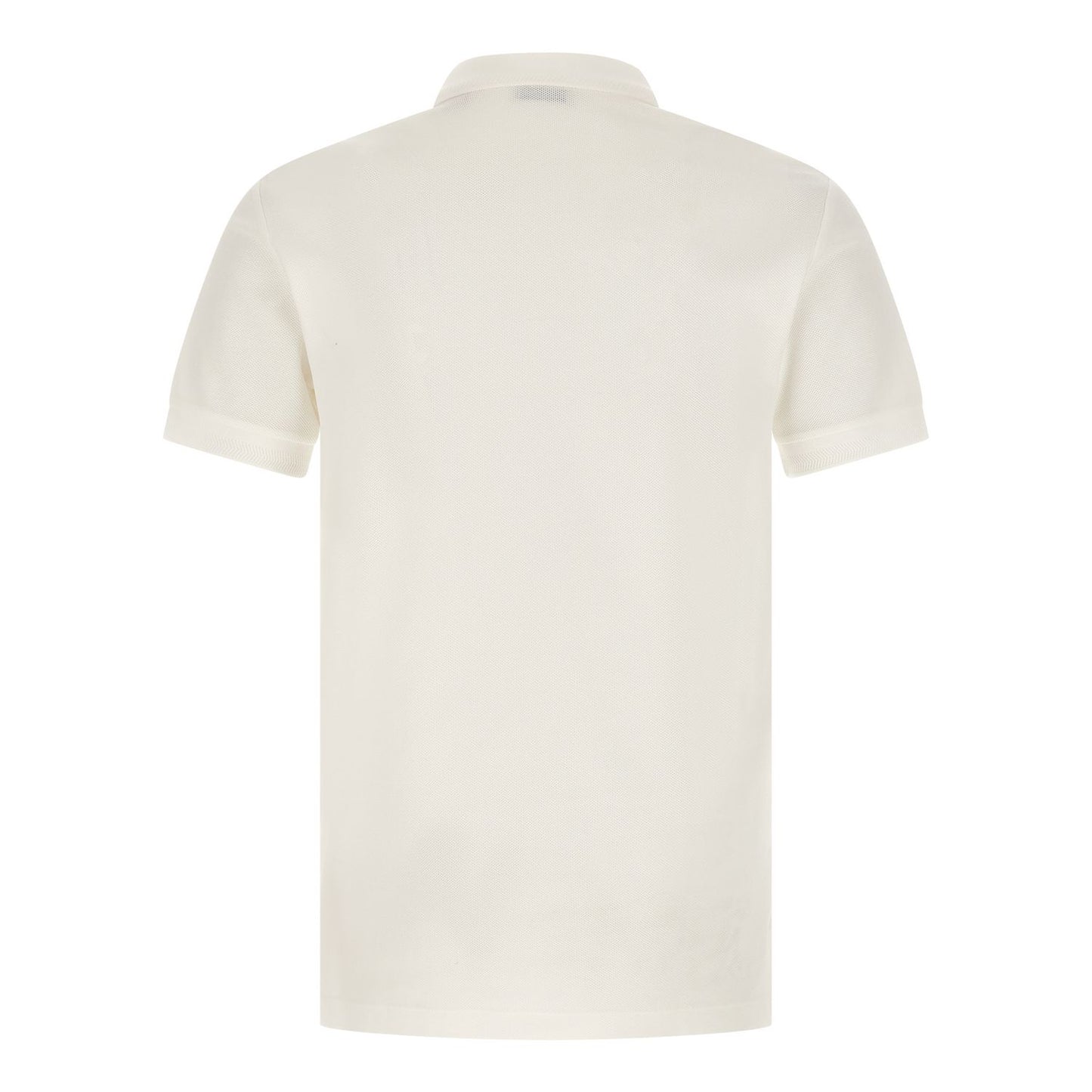 Burberry White Cotton Polo Shirt