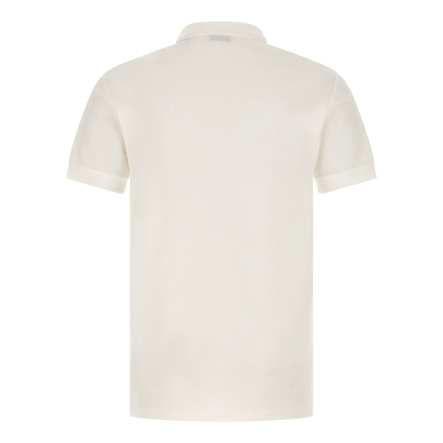 Burberry White Cotton Polo Shirt