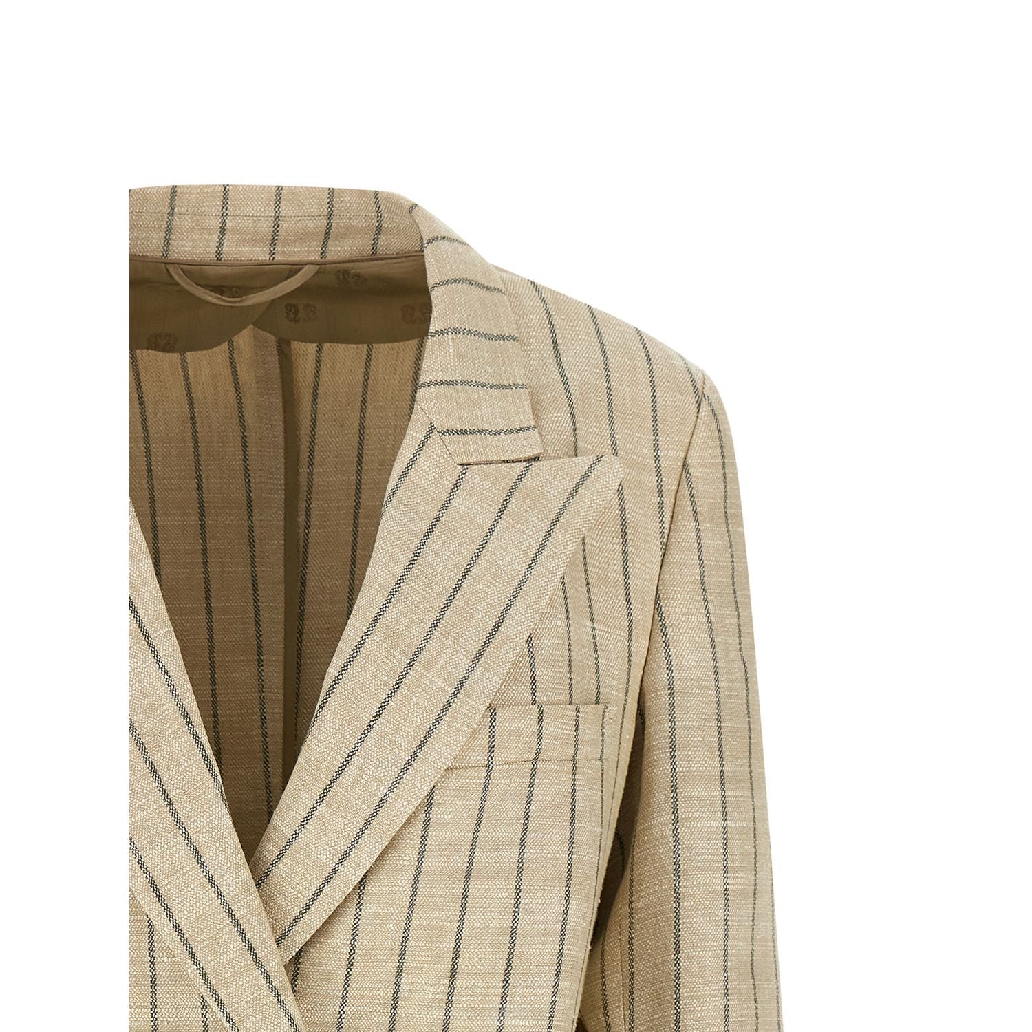 Blazé Milano Beige Cotton Blazer