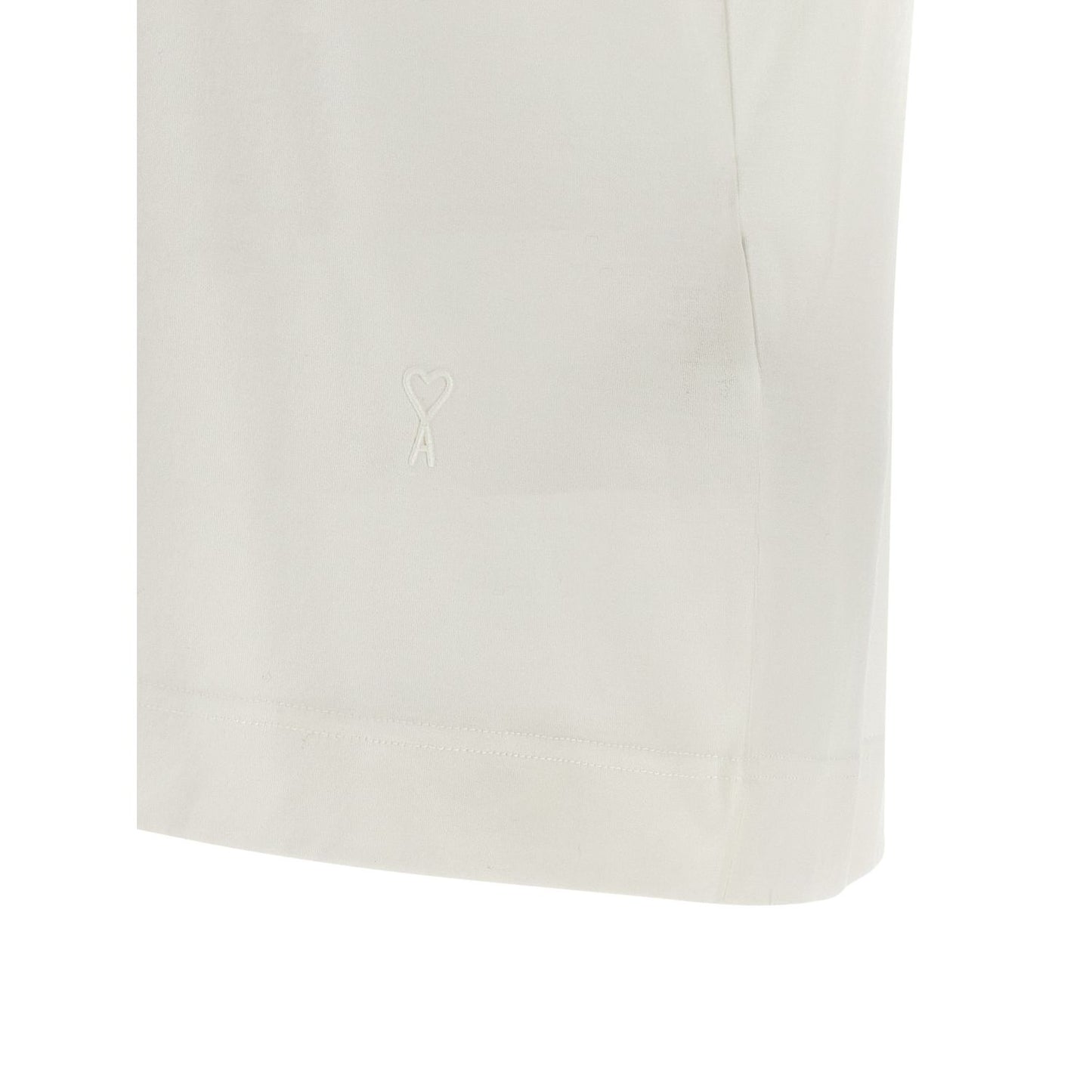 Ami Paris White Cotton T-Shirt