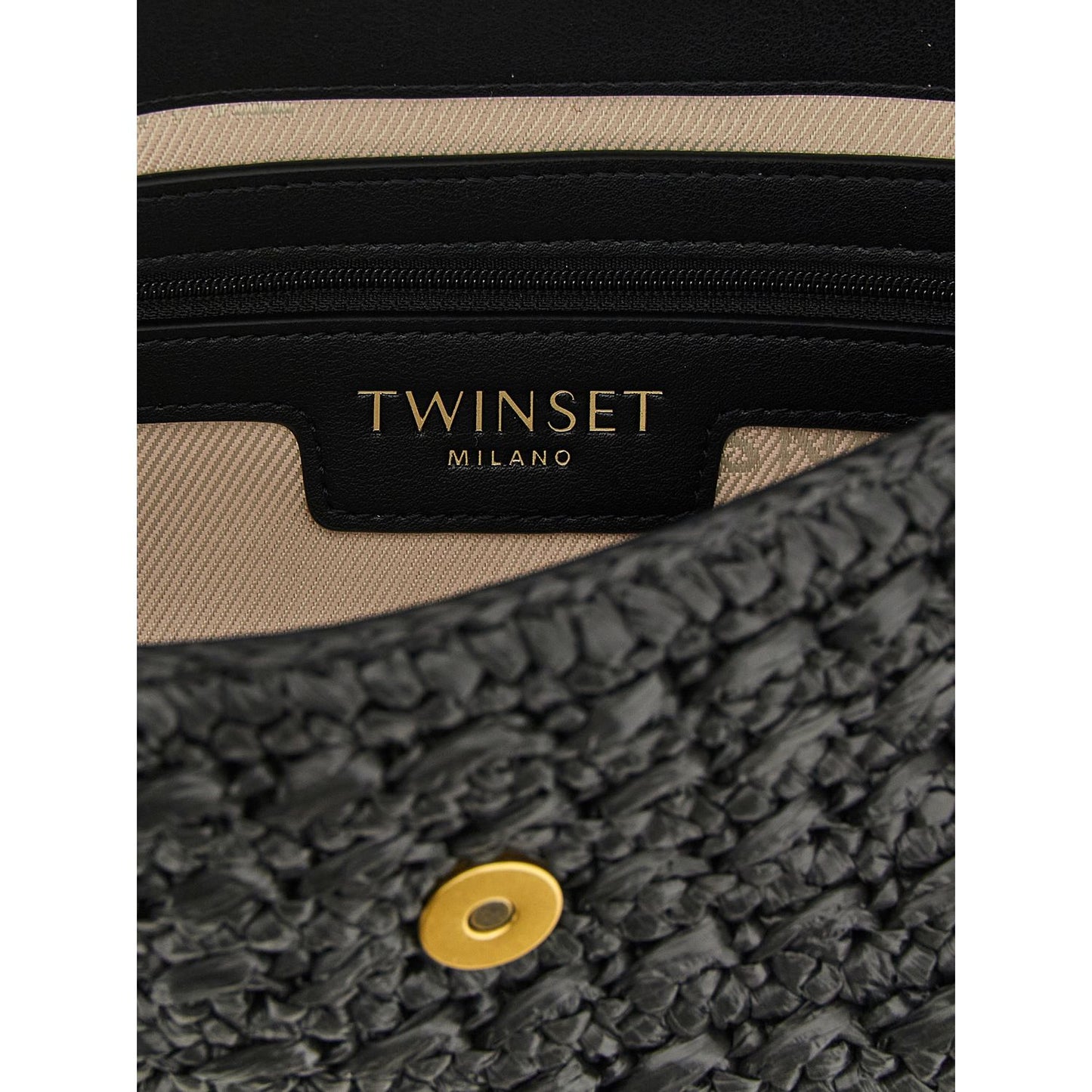 Twinset Black Polypropylene Crossbody Bag