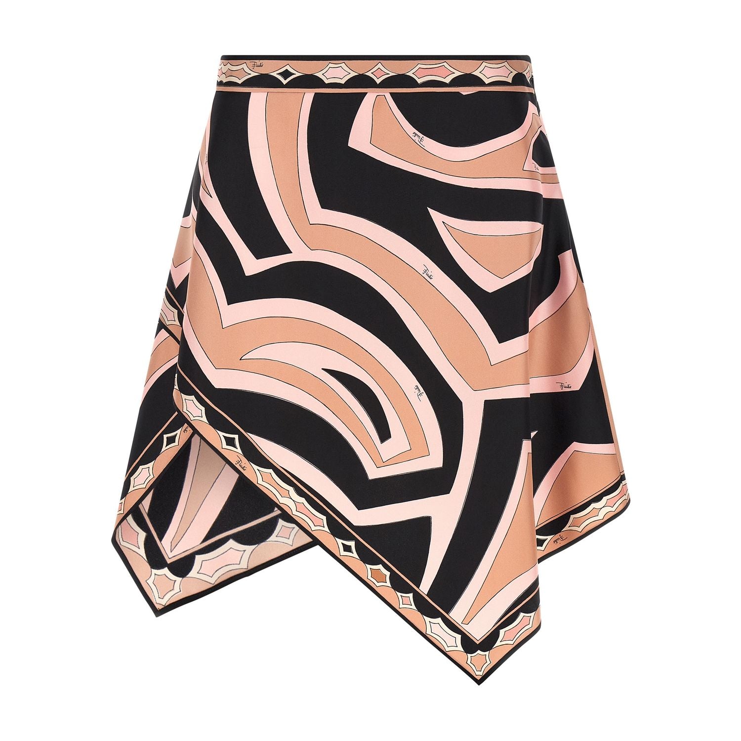 Emilio Pucci Multicolor Silk Long Skirt