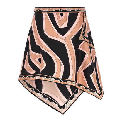 Emilio Pucci Multicolor Silk Long Skirt