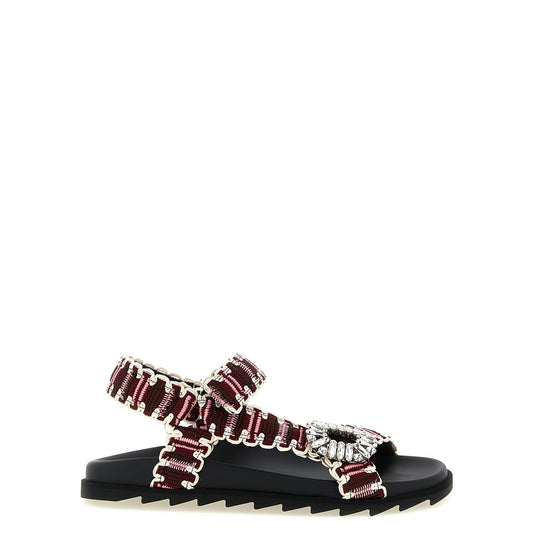 Roger Vivier Multicolor Polyester Flat Sandals