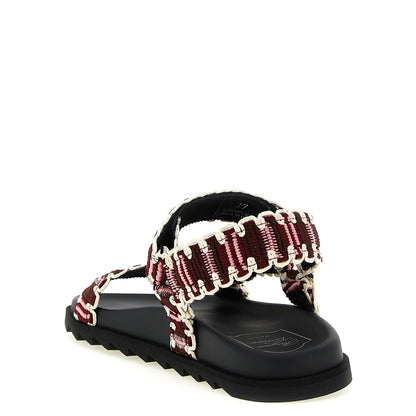 Roger Vivier Multicolor Polyester Flat Sandals