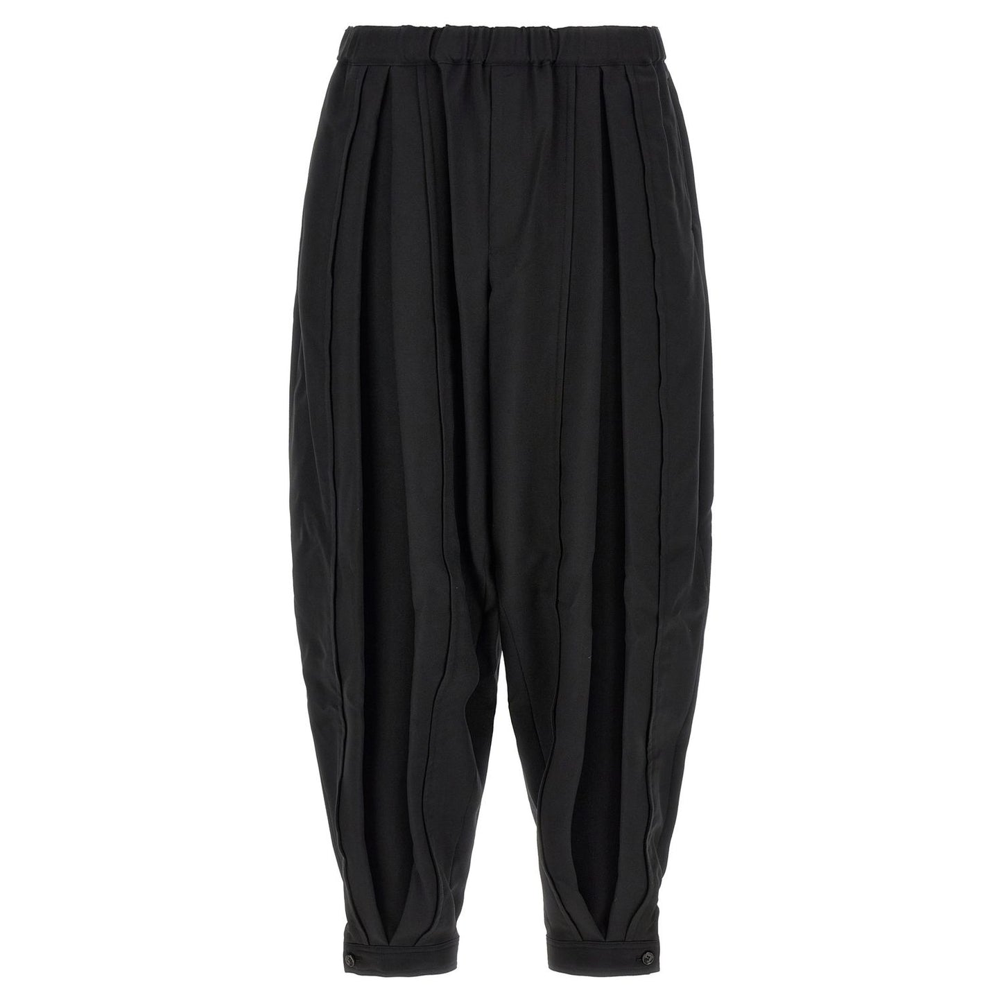 Comme Des Garçons Black Polyester Casual Pants