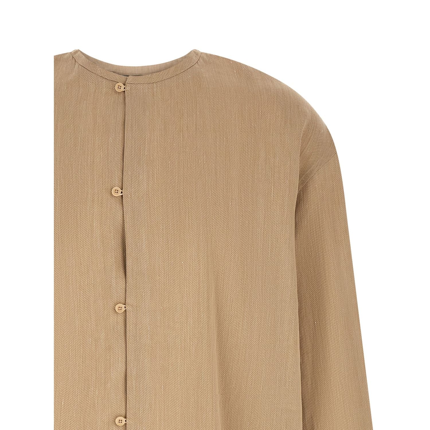 Jacquemus Beige Linen Blouse