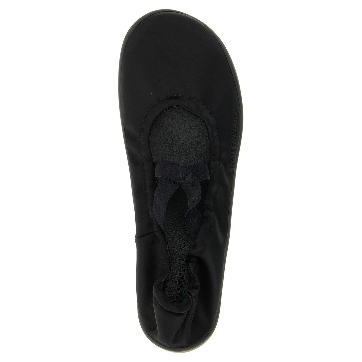Balenciaga Black Polyester Ballet Flats