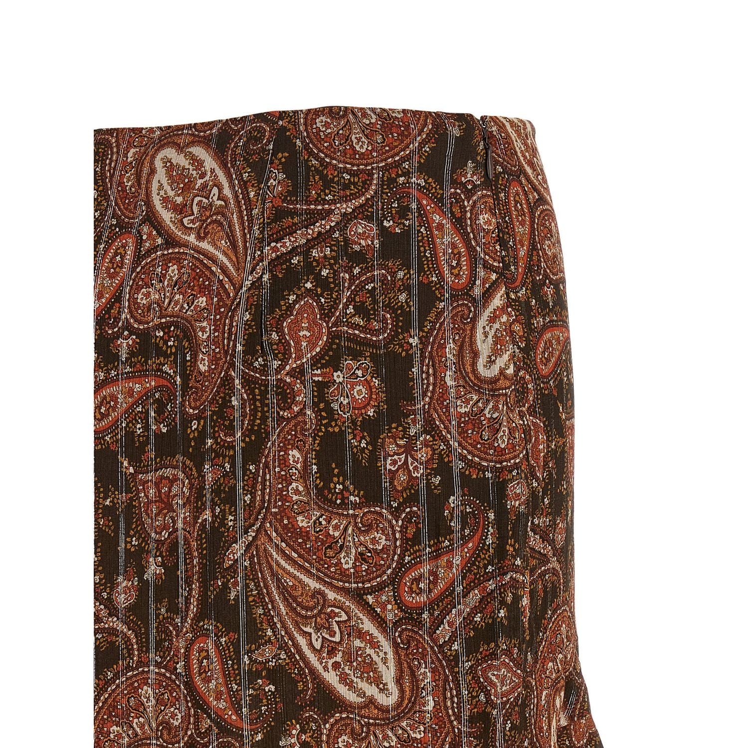 The Andamane Brown Viscose Mini Skirt