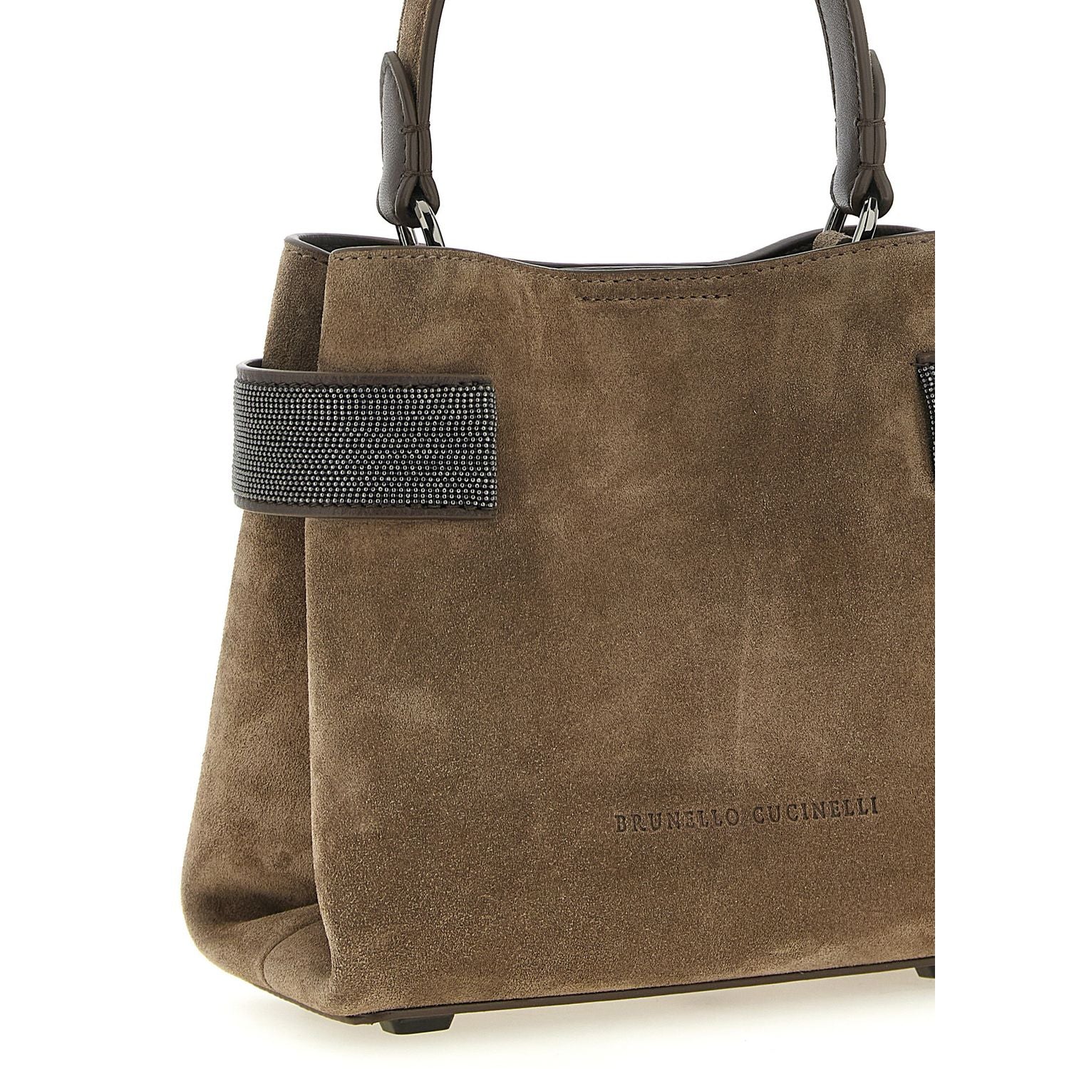 Brunello Cucinelli Brown Calfskin Handbag