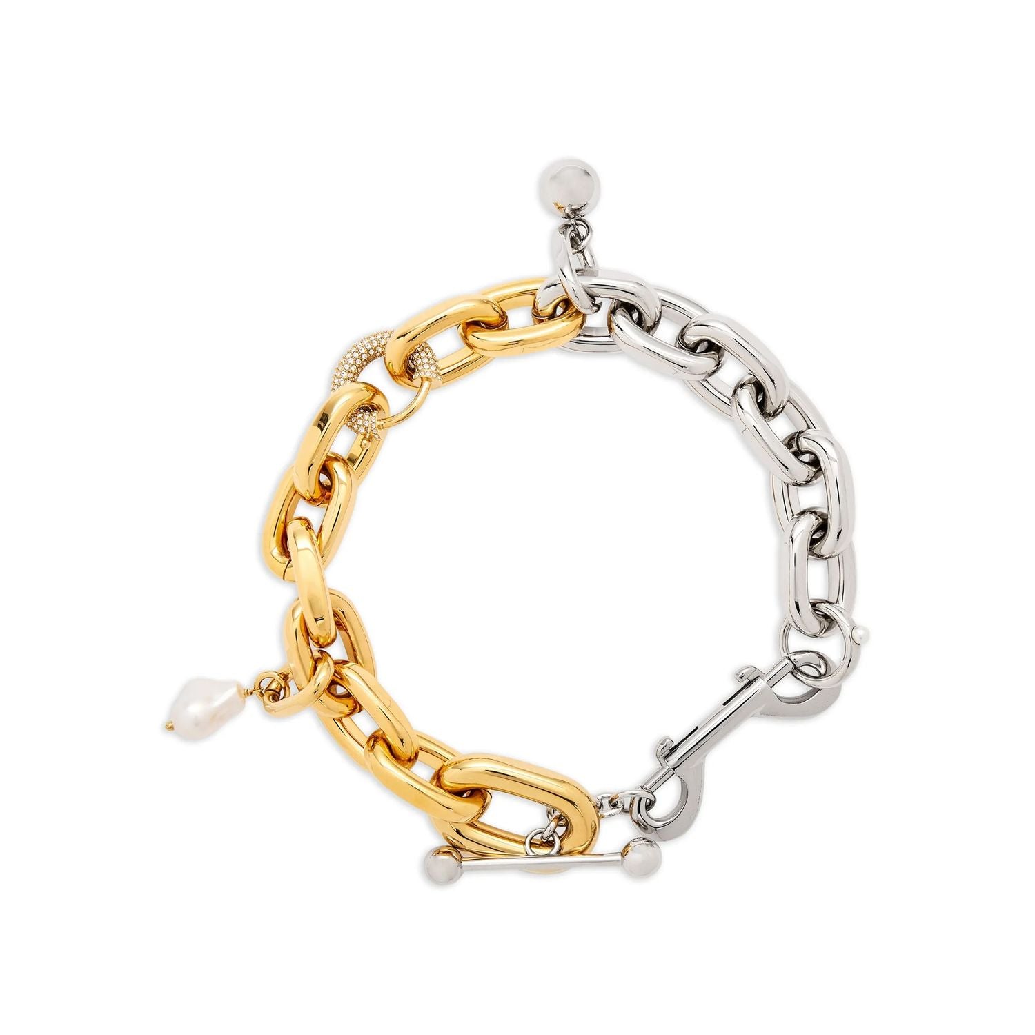 Paco Rabanne Multicolor Brass Necklace