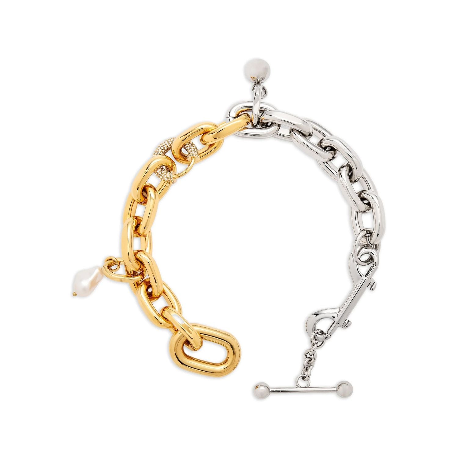 Paco Rabanne Multicolor Brass Necklace