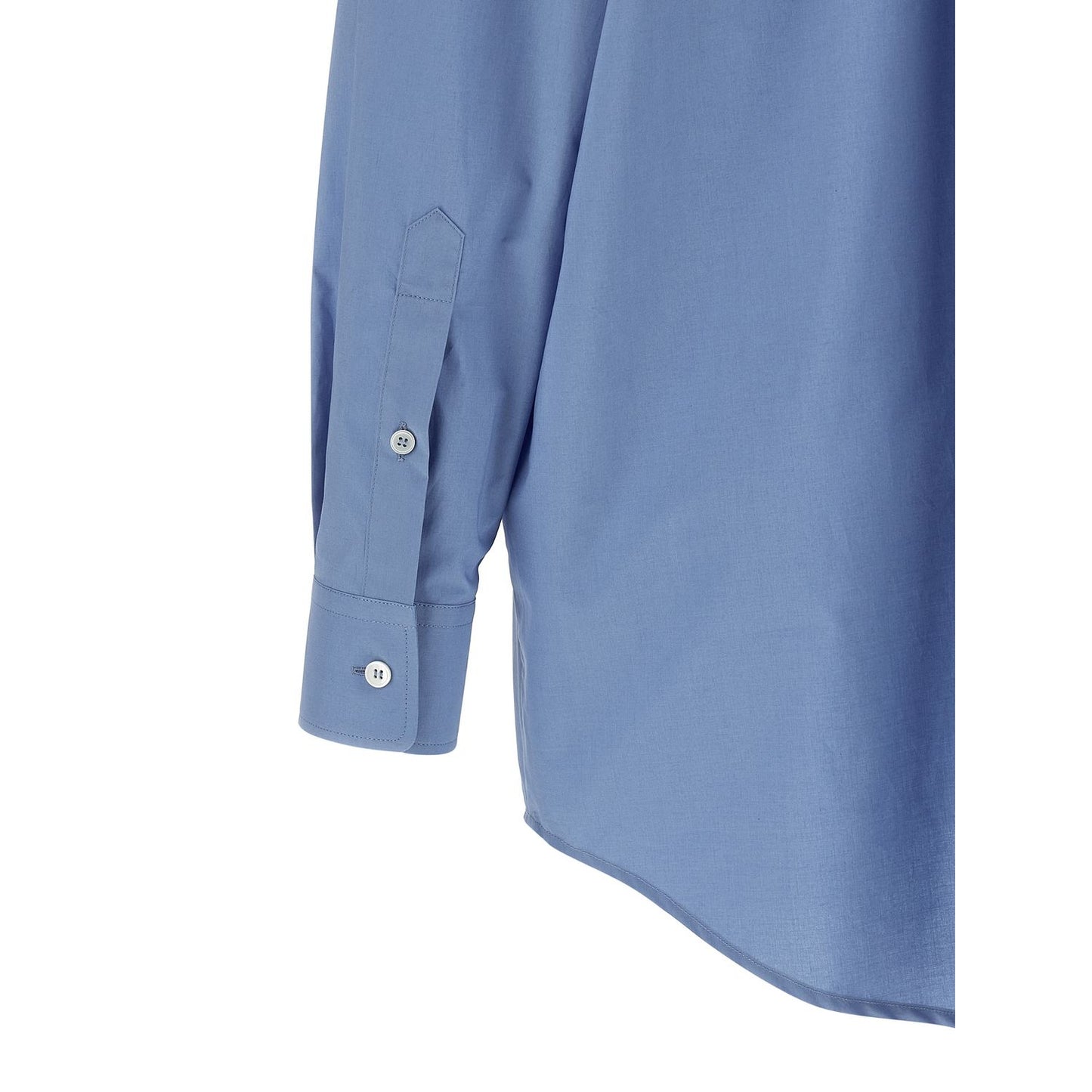 MM6 Maison Margiela Blue Cotton Blouse