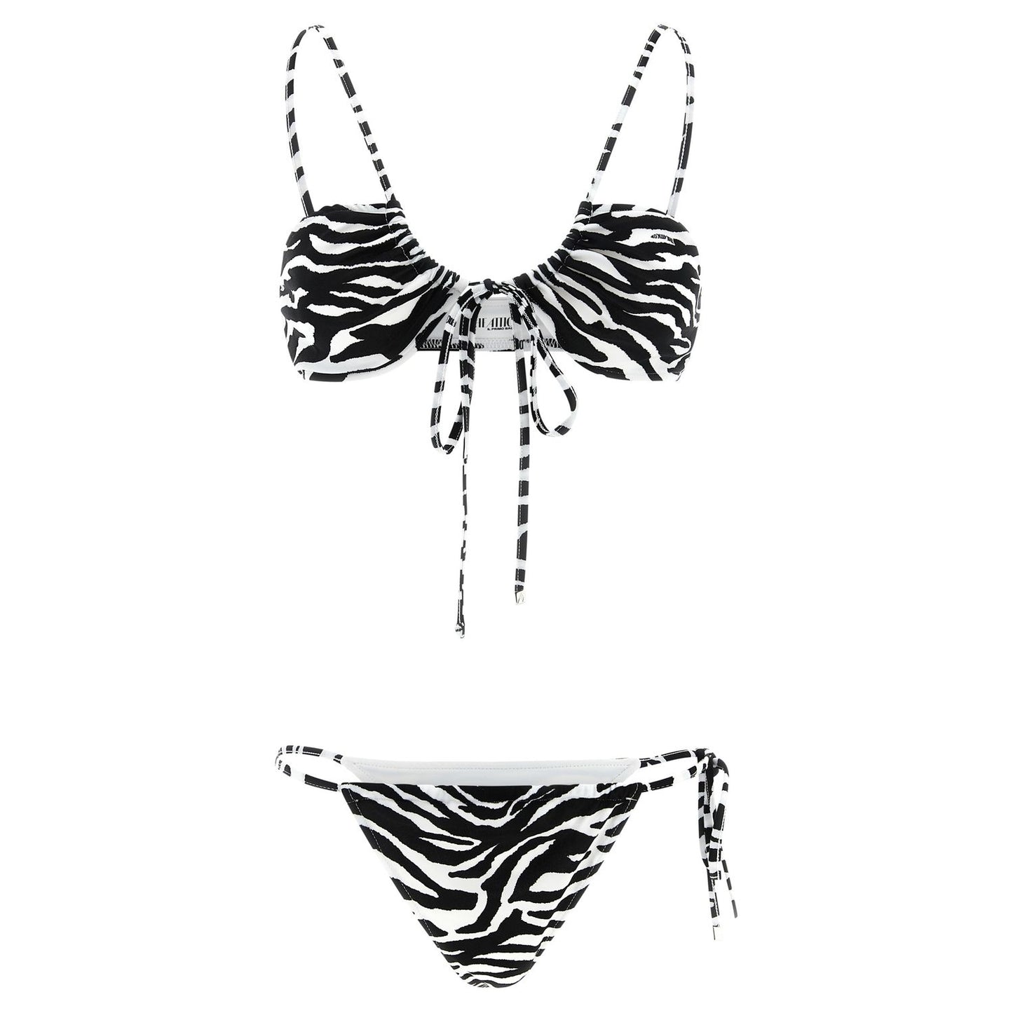The Attico Bicolor Polyester Bikini