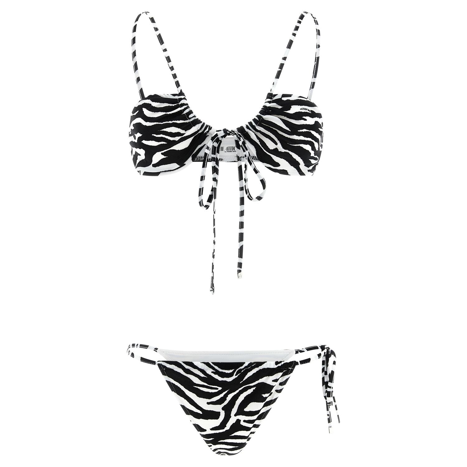 The Attico Bicolor Polyester Bikini
