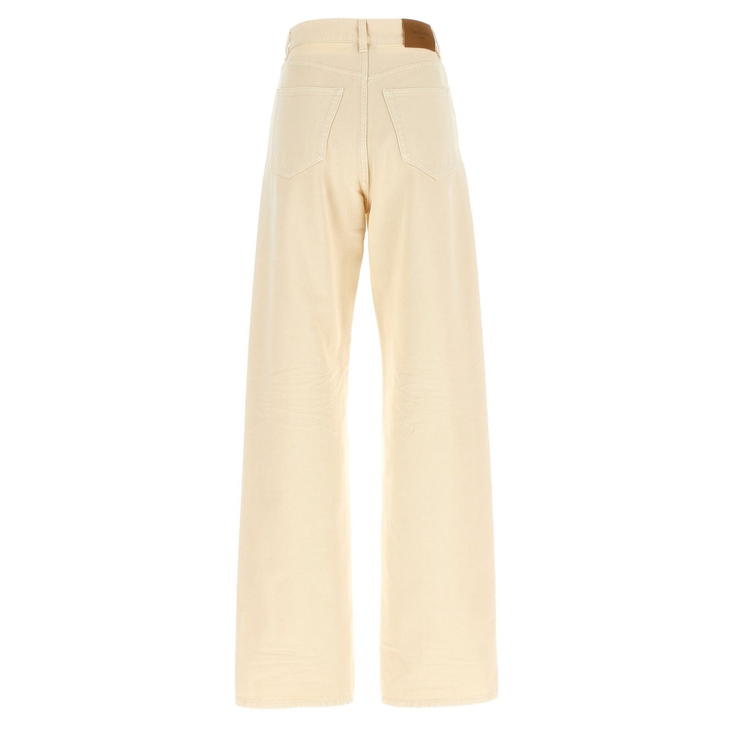 Saint Laurent Beige Cotton Jeans Denim