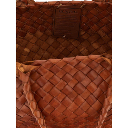 Dragon Diffusion Brown Calfskin Handbag