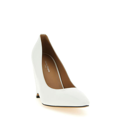 Maison Margiela White Lambskin High Heel Pumps