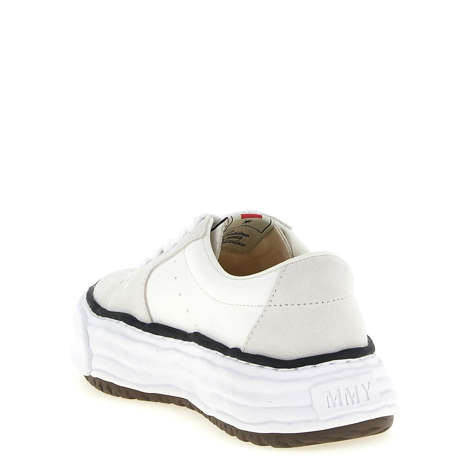 Maison Mihara Yasuhiro White Cowhide Platform Sneakers
