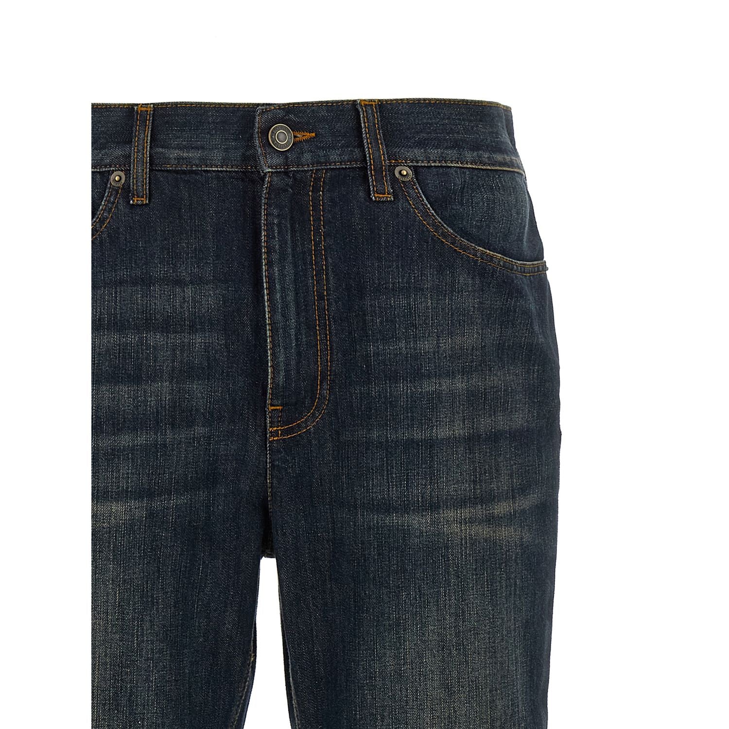 Burberry Blue Cotton Flared Jeans