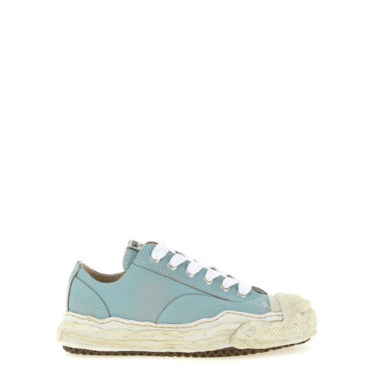 Maison Mihara Yasuhiro Blue Cowhide Low Top Sneakers