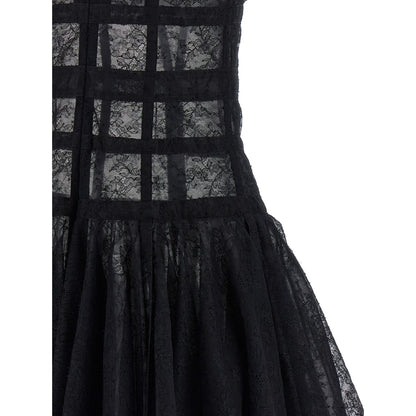 Giovanni Bedin Black Polyamide Short Dress