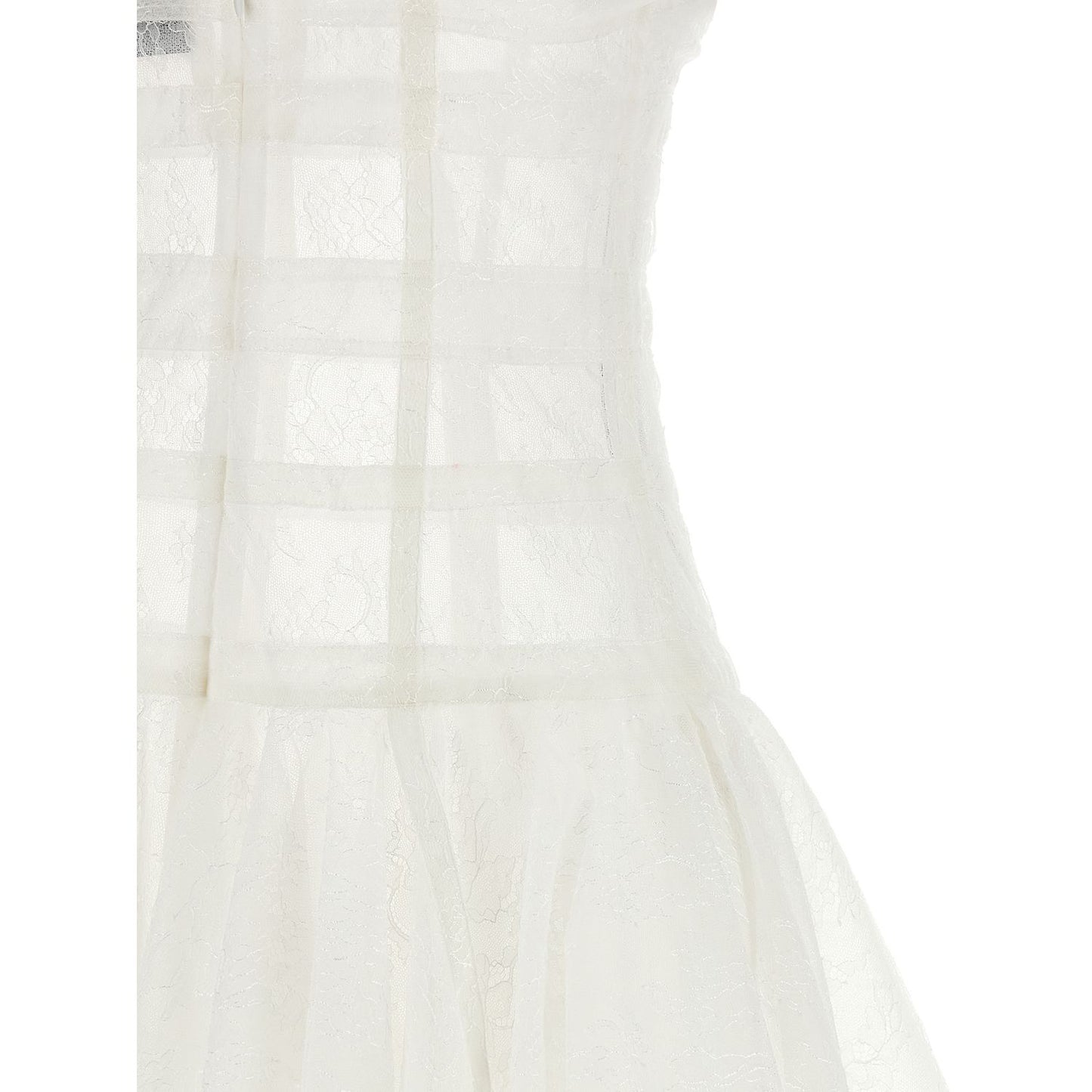 Giovanni Bedin White Polyamide Short Dress